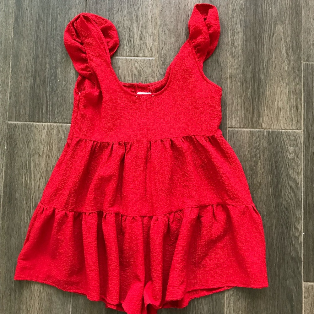 Red romper - Picture 2 of 2